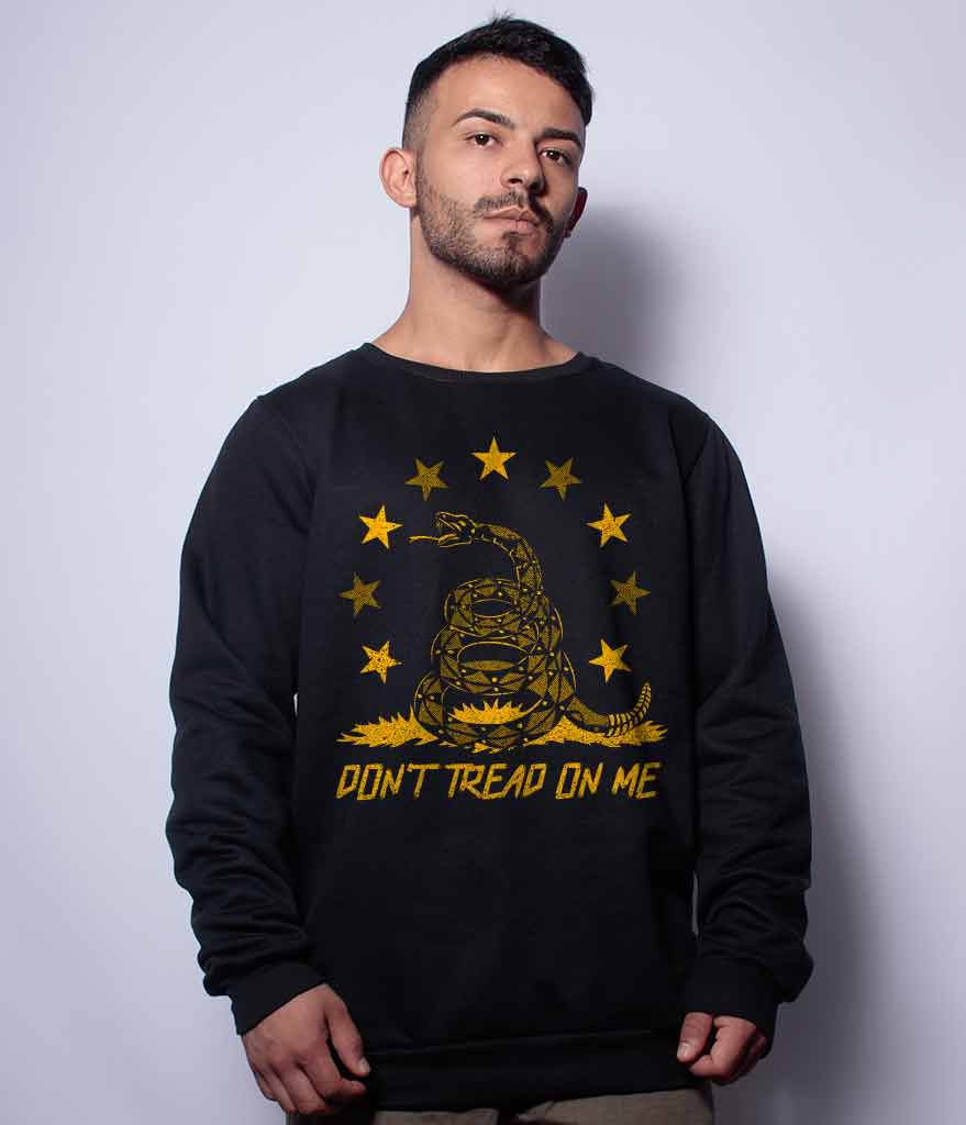 Casaco Básico de Moletom Don't Tread On Me Snake Team Six Brasil