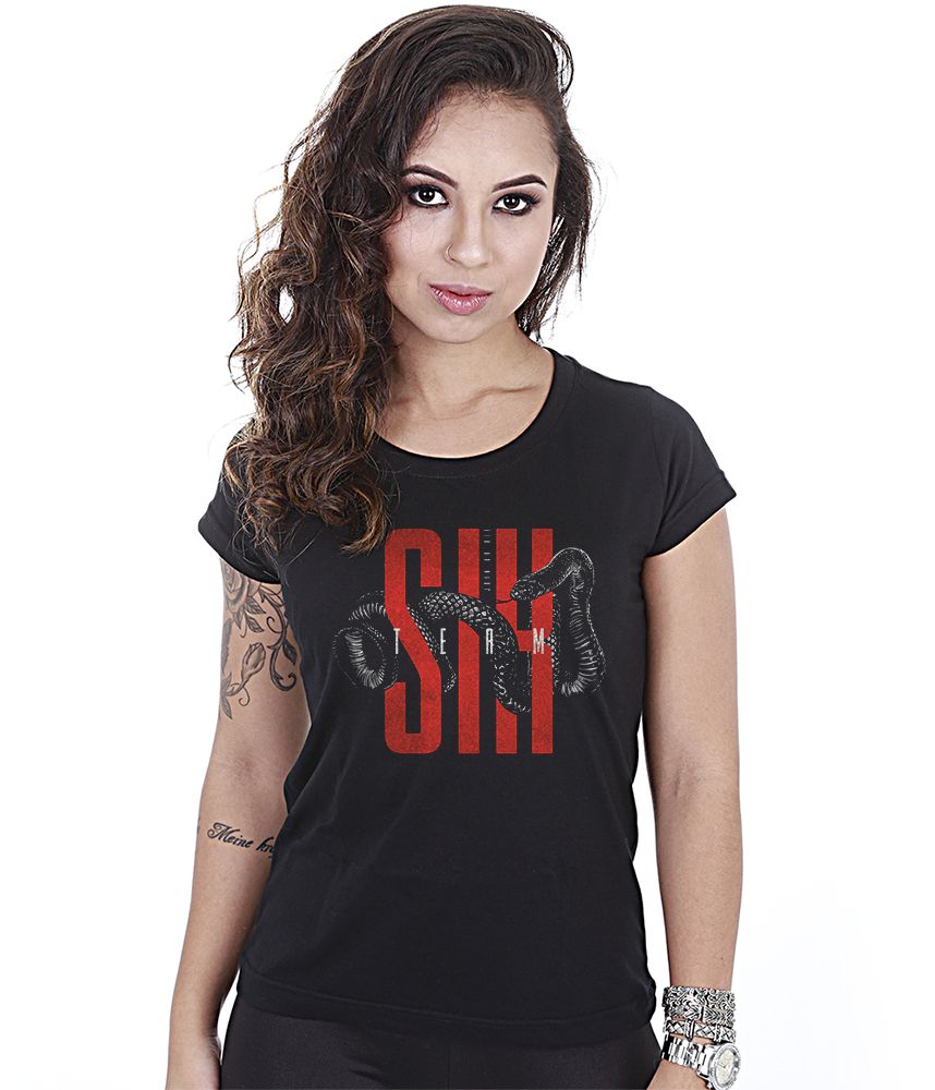 Camiseta Feminina Concept Line Baby Look Mamba Tactical Team Six Brasil