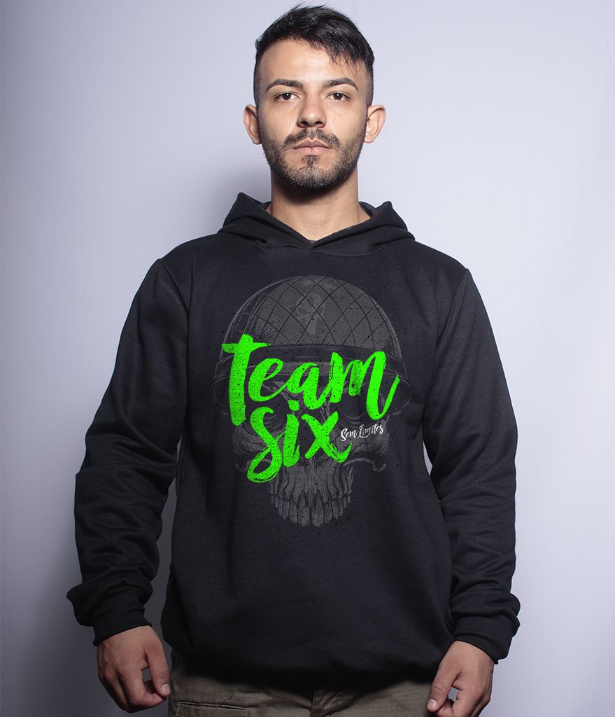 Casaco Militar Com Capuz Team Six Brasil
