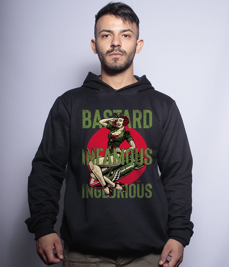 Casaco Militar Com Capuz Fritz Bastard Infamous Inglorious Team Six Brasil