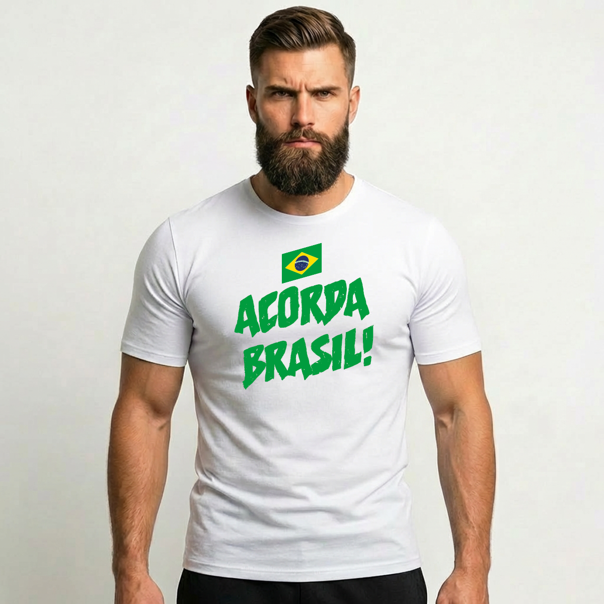 Camiseta Masculina Acorda Brasil