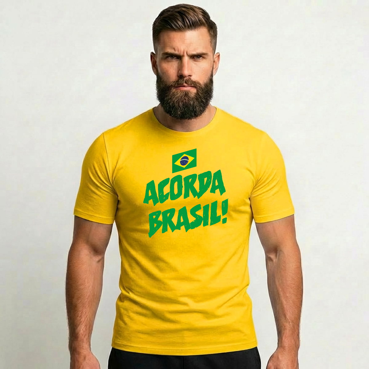 Camiseta Masculina Acorda Brasil