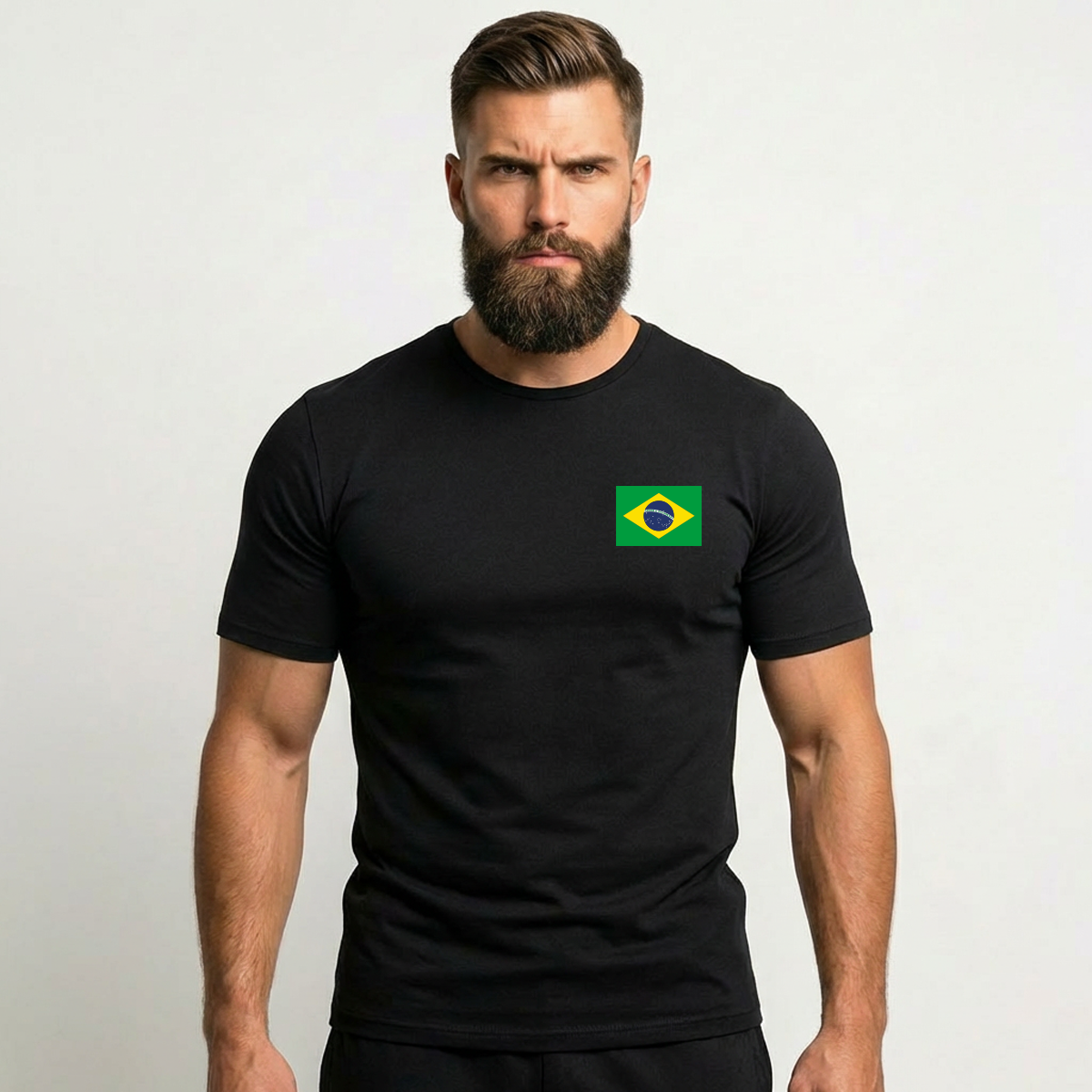 Camiseta Masculina Bandeira Brasil Team Six