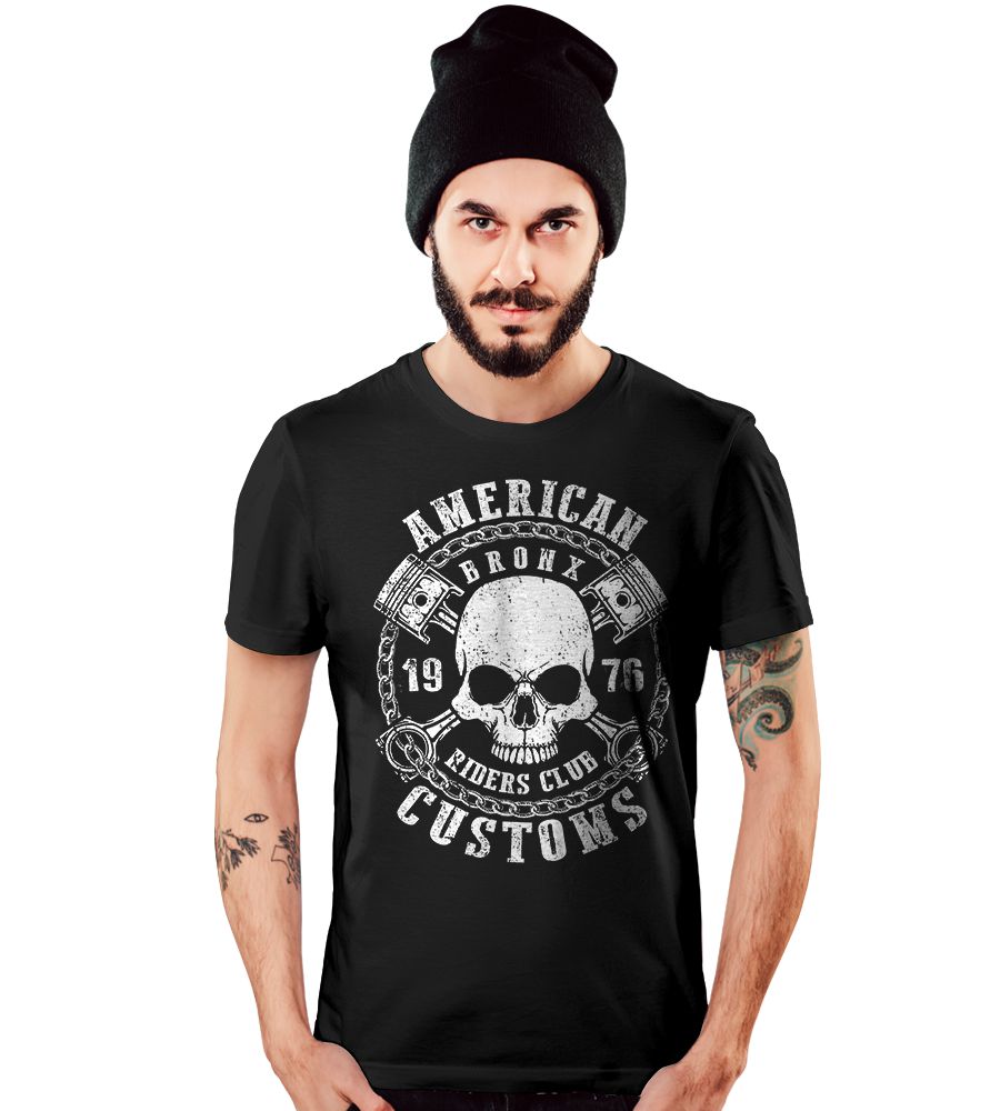 Camiseta Masculina Old Car American Skull Tático Militar TeamSix Brasil