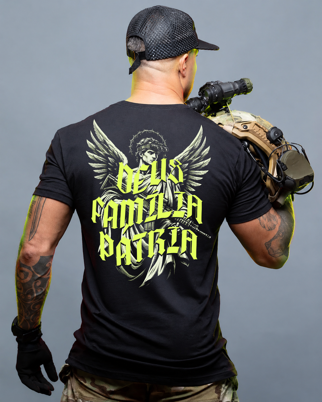 Camiseta Contractor Deus Família Pátria