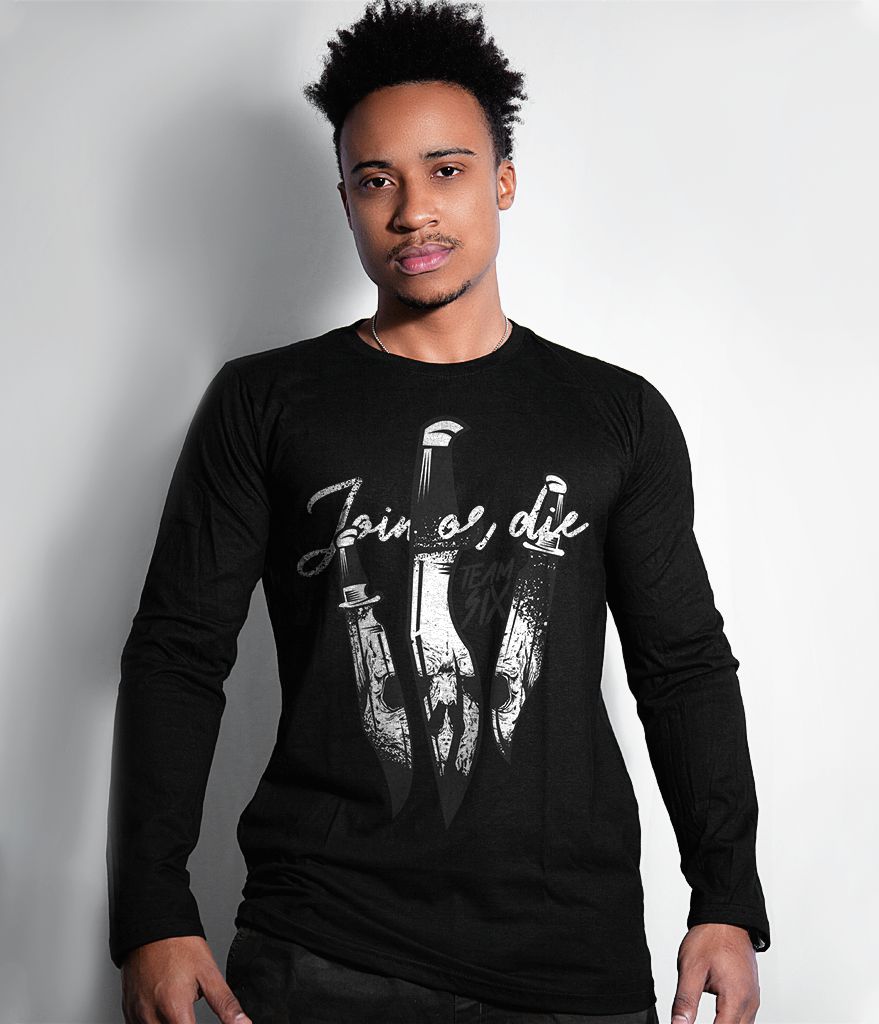 Camiseta Manga Longa Tactical Knife Join Or Die Masculina Team Six Brasil