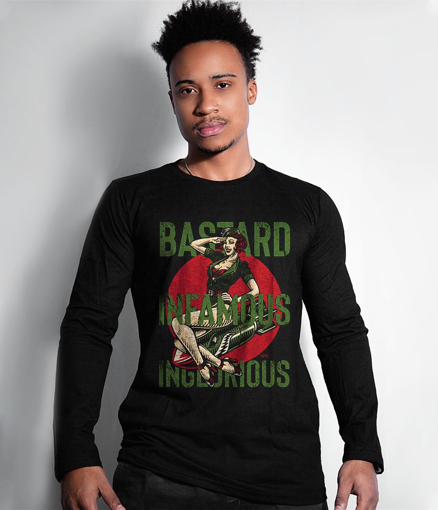 Camiseta Manga Longa Instrutor Fritz Bastard Infamous Inglorious Masculina Team Six Brasil
