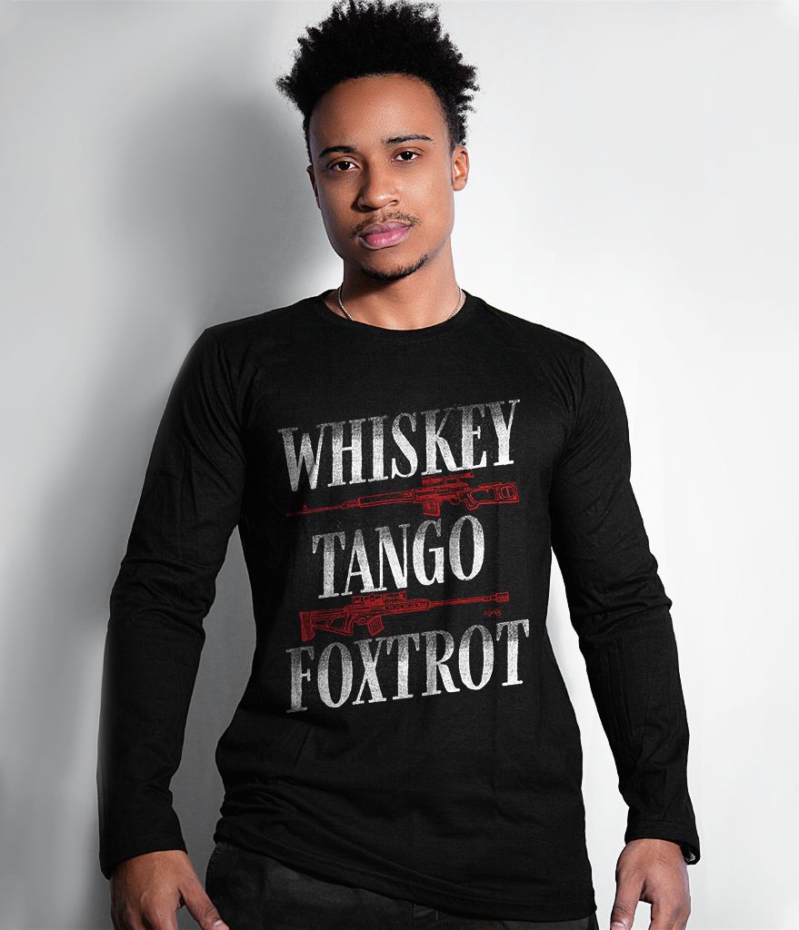 Camiseta Manga Longa Instrutor Fritz Whiskey Tango Foxtrot Masculina Team Six Brasil