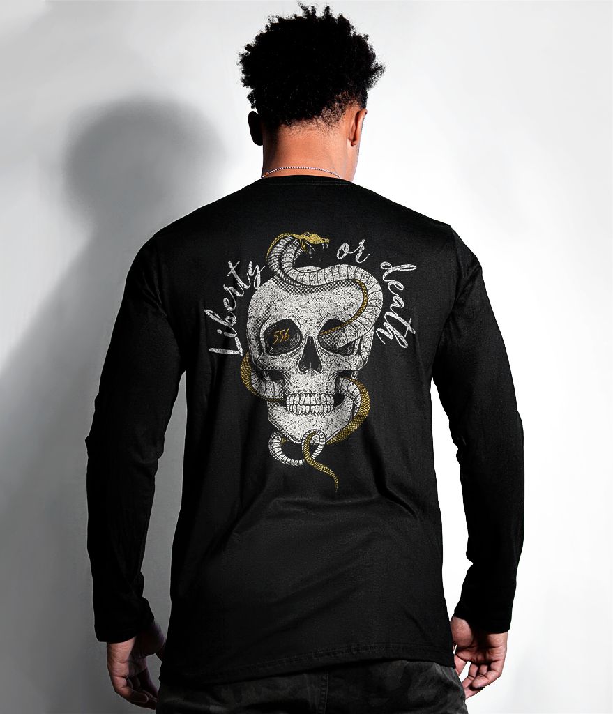 Camiseta Manga Longa Magnata Don't Tread On Me Masculina Team Six Brasil