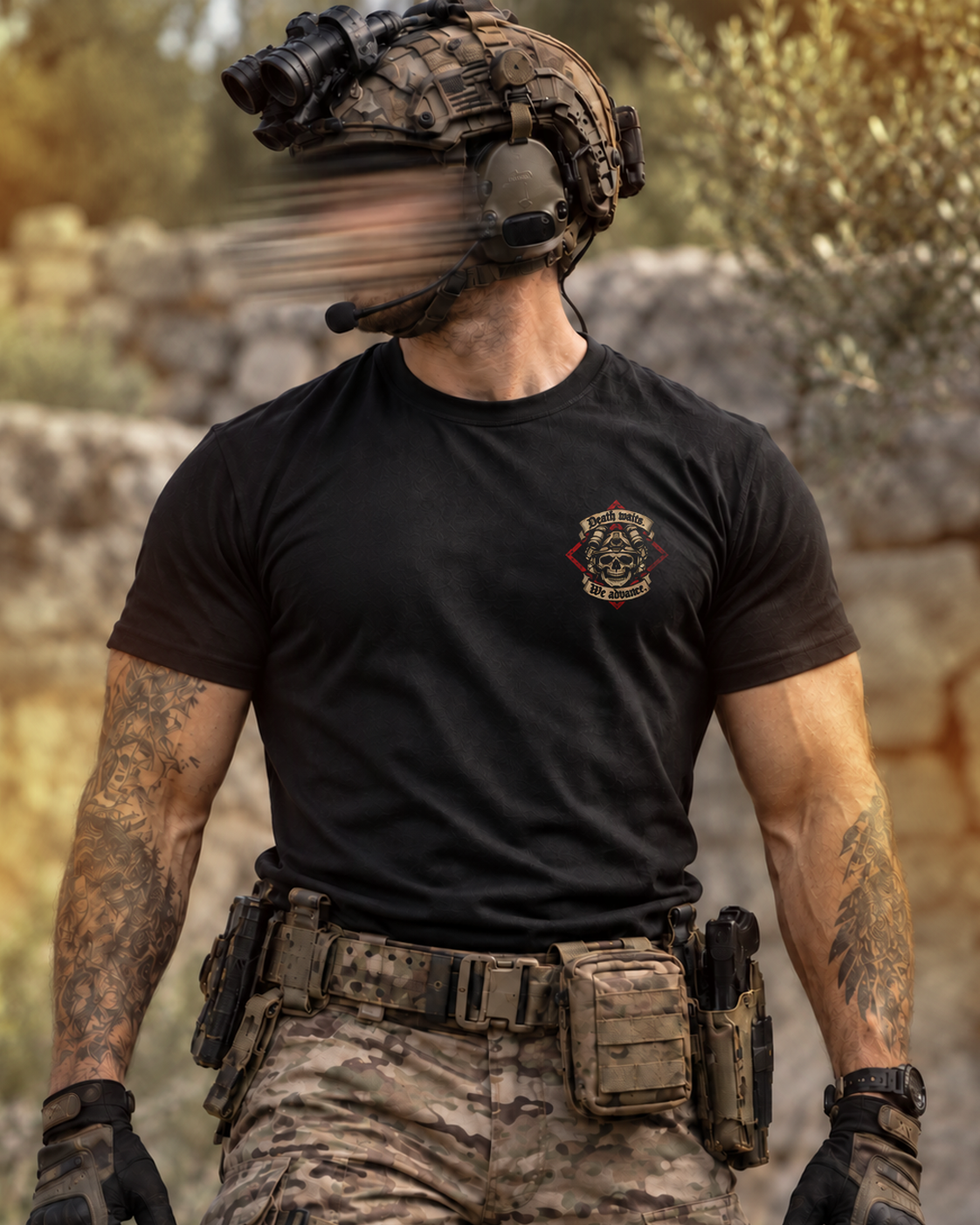 Camiseta Contractor Death Waits – We Advance Team Six