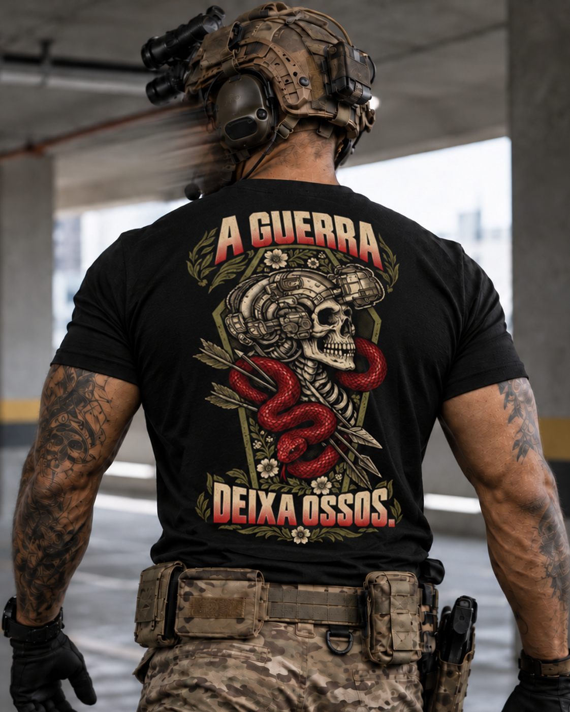 Camiseta Contractor A Guerra Deixa Ossos Team Six
