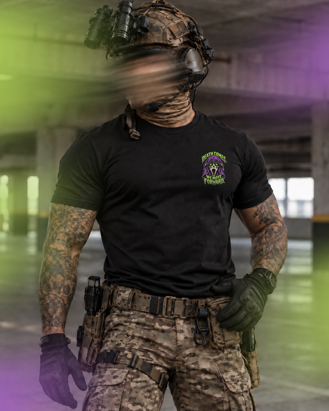 Camiseta Contractor Death Comes – We Move Forward Team Six
