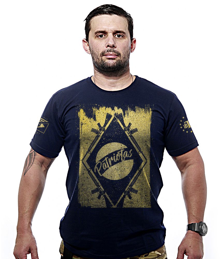 Camiseta Masculina Squad T6 Magnata Gold Line Patriotas Team Six Brasil