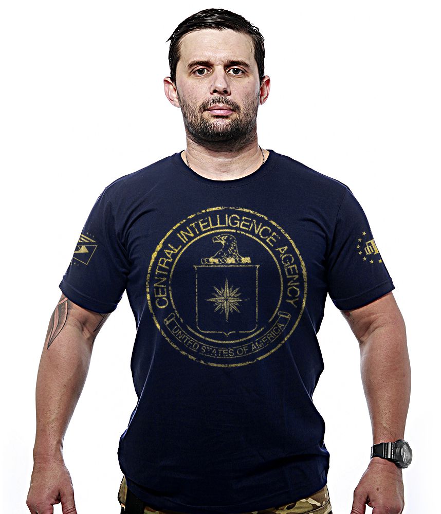 Camiseta Masculina Central Intelligence Agency Gold Line Team Six Brasil
