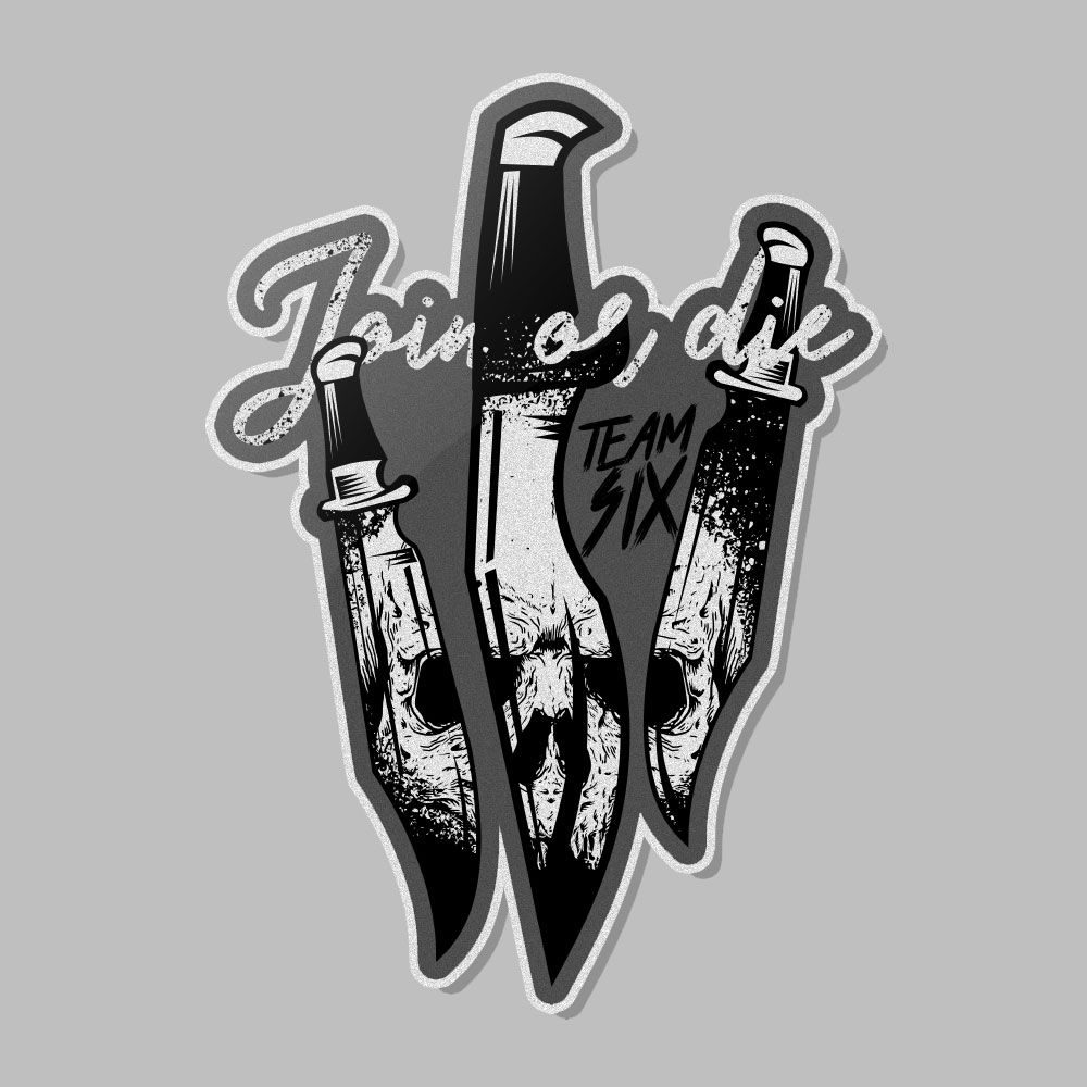 Adesivo Join or Die Knife Team Six Brasil