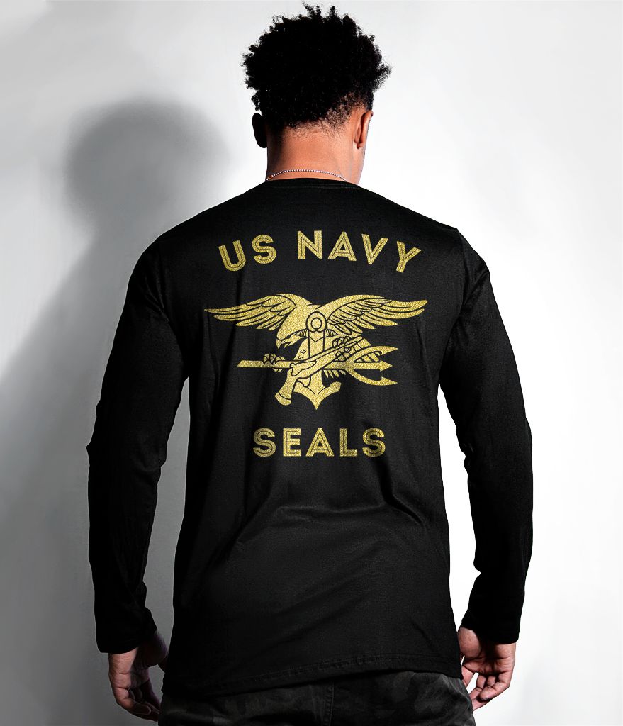 Camiseta Manga Longa original Navy Seals Gold Line Masculina Team Six Brasil