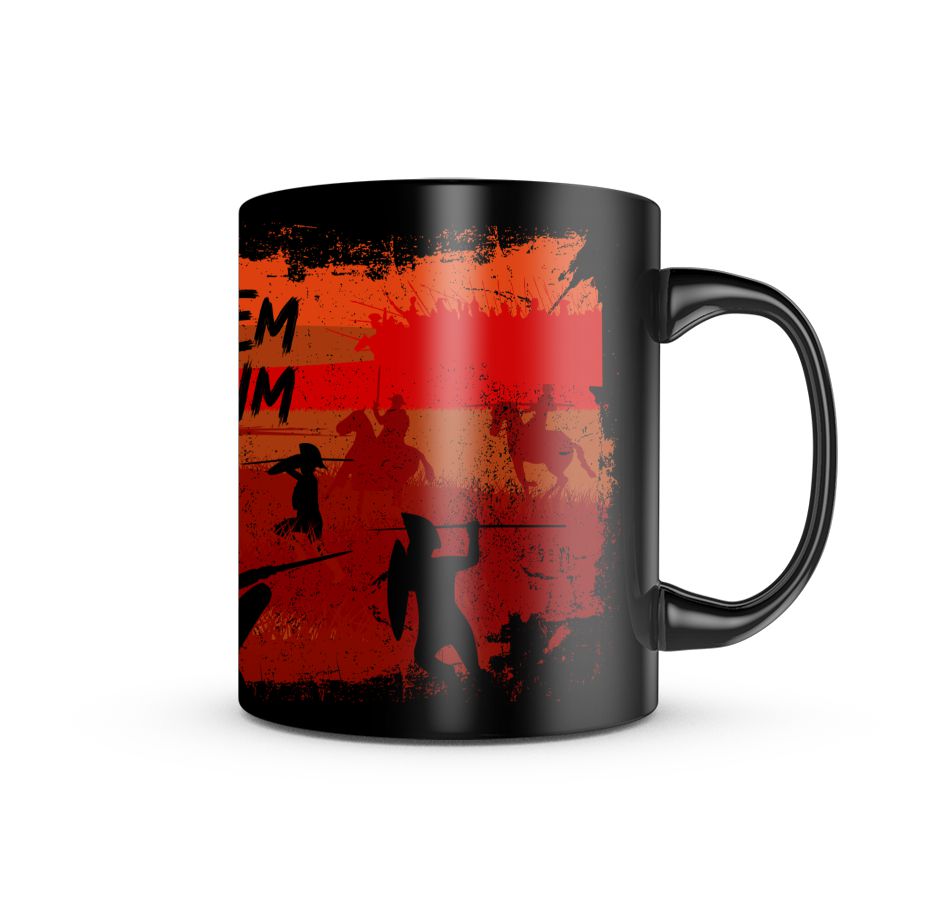 Caneca de Porcelana Dark Militar Si Vis Pacem Para Bellum Team Six Brasil