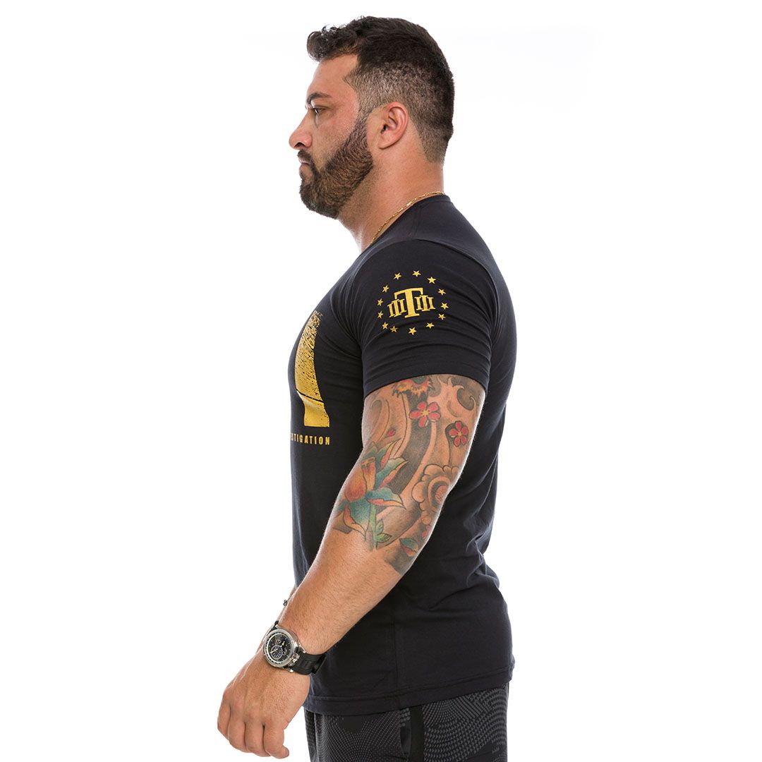 Camiseta Masculina FBI Federal Bureal Of Investigation Gold Line Team Six Brasil