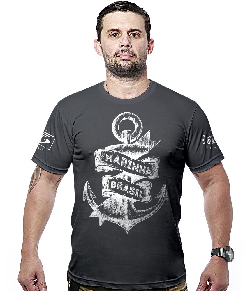 Camiseta Masculina Marinha do Brasil Hurricane Line Team Six Brasil