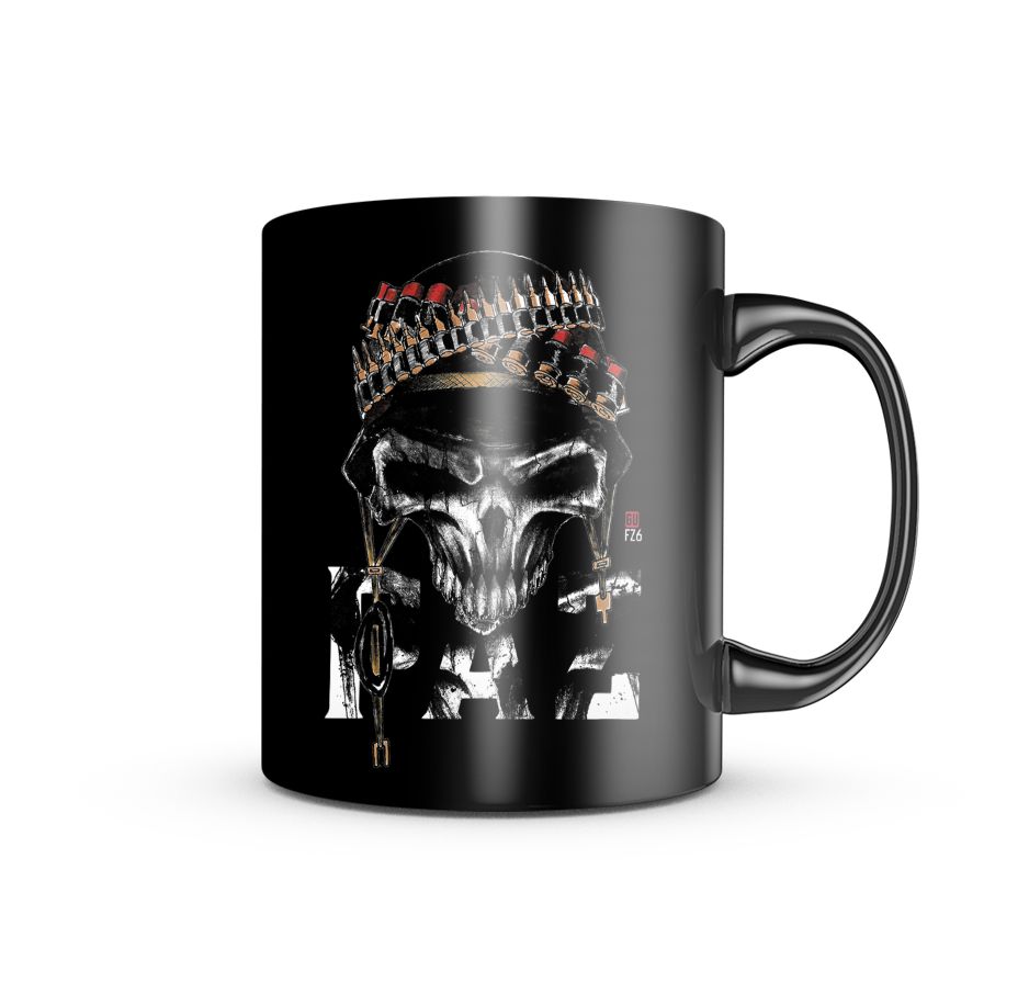 Caneca de Porcelana Dark GUFZ6 PAZ Team Six Brasil