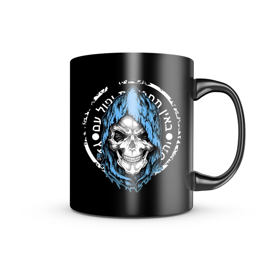 Caneca de Porcelana Dark GUFZ6 Mossad Força Especial Team Six Brasil