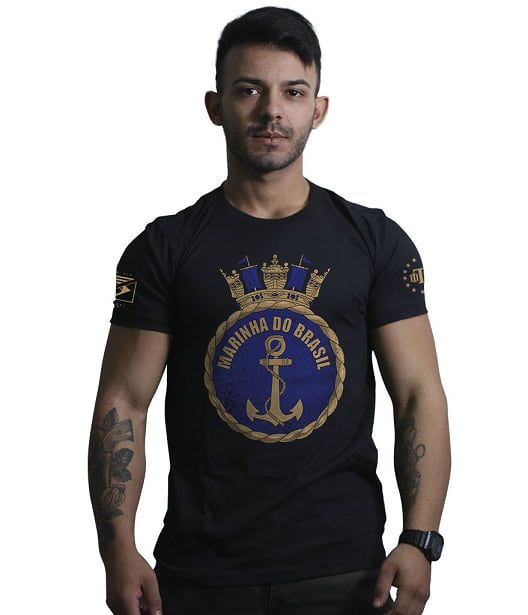 Kit 3 Camisetas Masculinas Marinha Tactical Team Six Brasil