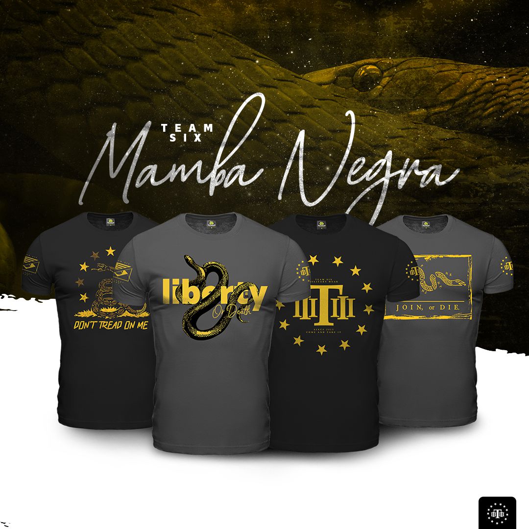Kit 4 Camisetas Masculinas Liberty Mamba Negra Team Six