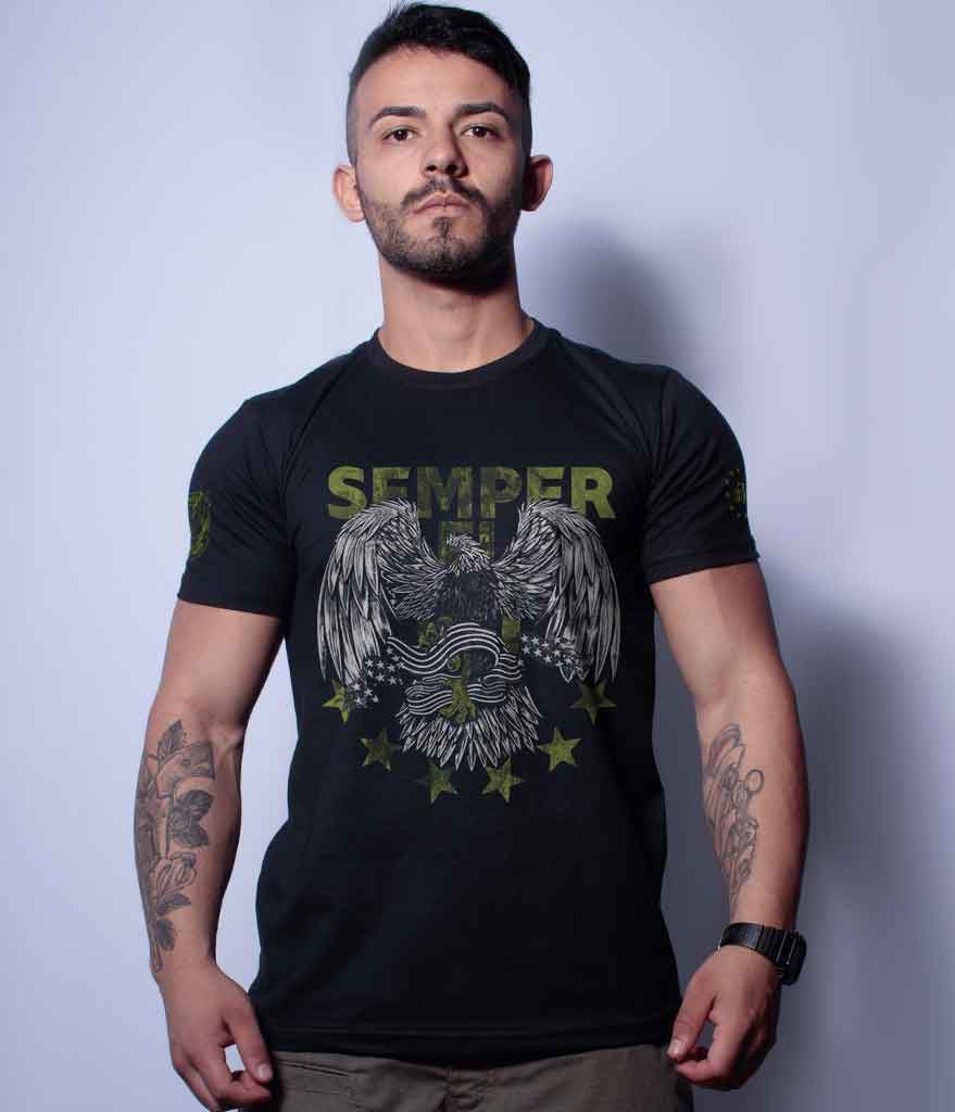 Camiseta Masculina Squad T6 Magnata Semper Fidelis Team Six Brasil