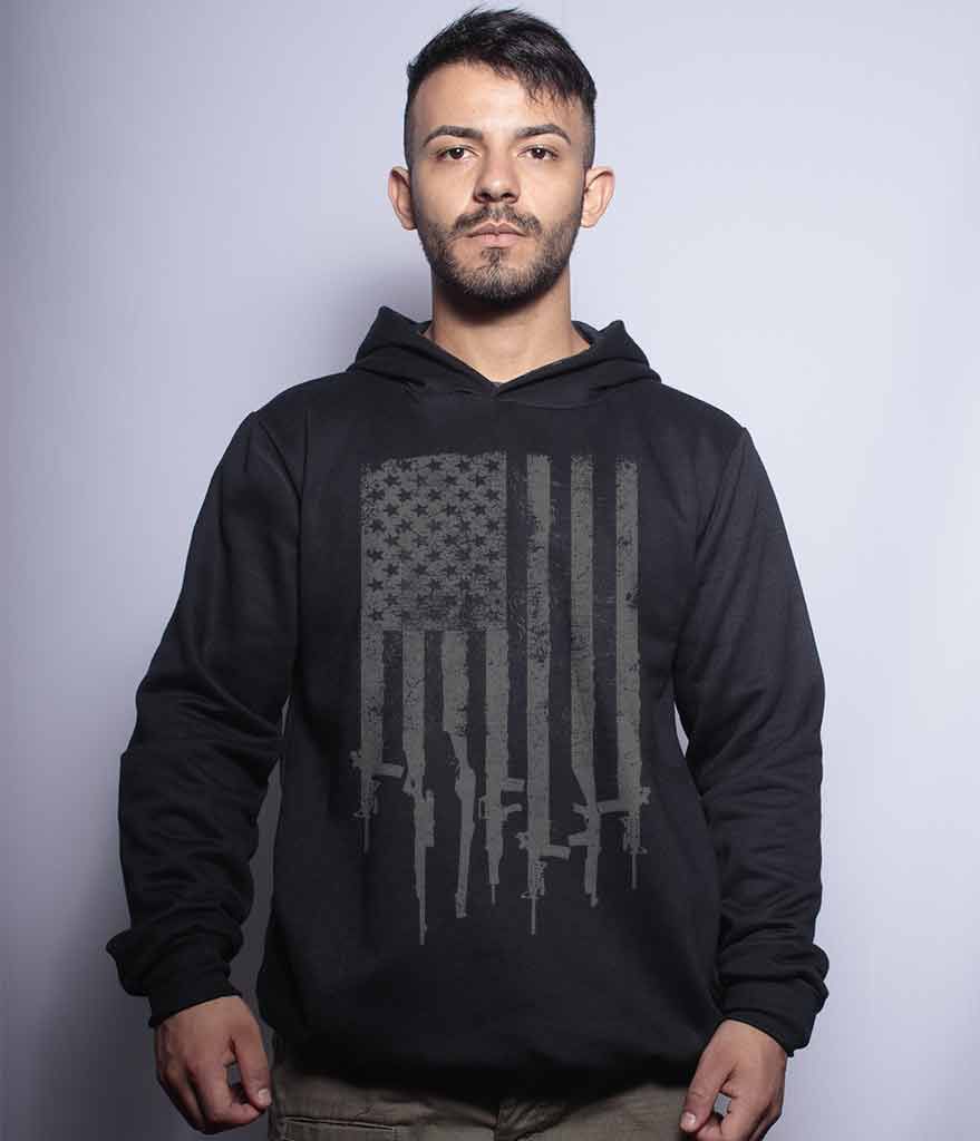 Casaco Militar Com Capuz Squad T6 Magnata 556 EUA Flag Arms Team Six Brasil