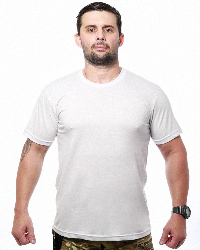 Camiseta Masculina Básica Lisa Branca 100% Algodão Team Six Brasil