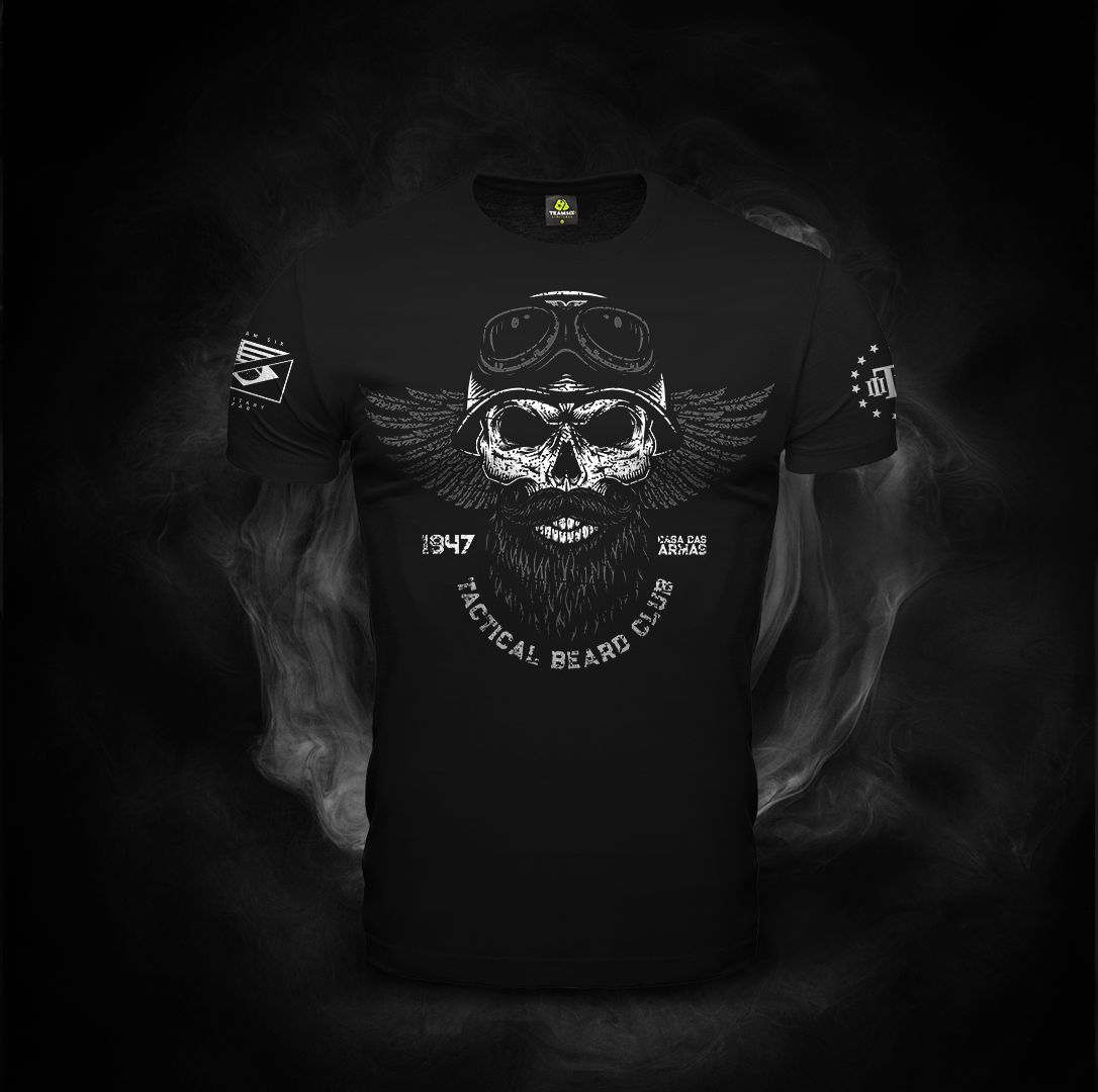 Camiseta Masculina Beard Club Casa Das Armas Team Six Brasil