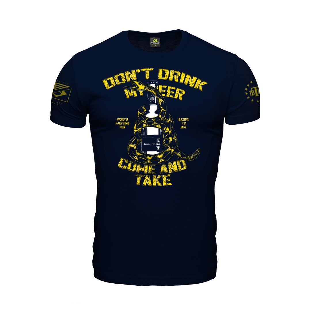 Camiseta Militar Dont Drink My Beer Dont Tread On Me Tribute Team Six