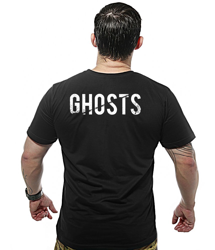 Camiseta Masculina Ghosts Estampa Frente e Costas Team Six Brasil