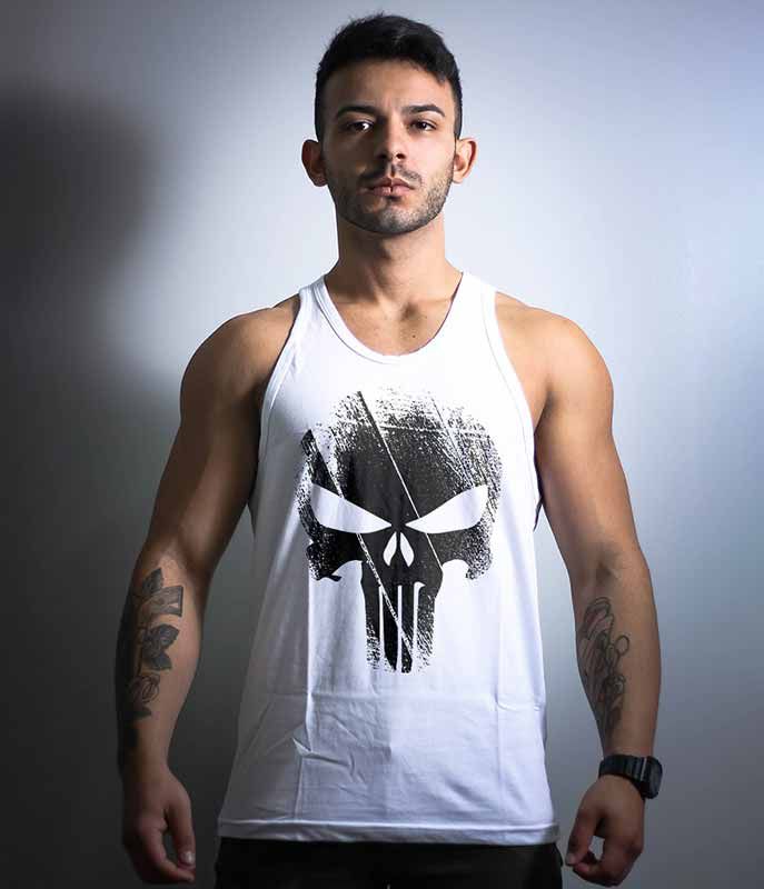 Camiseta Regata Punisher Justiceiro Masculina Team Six Brasil