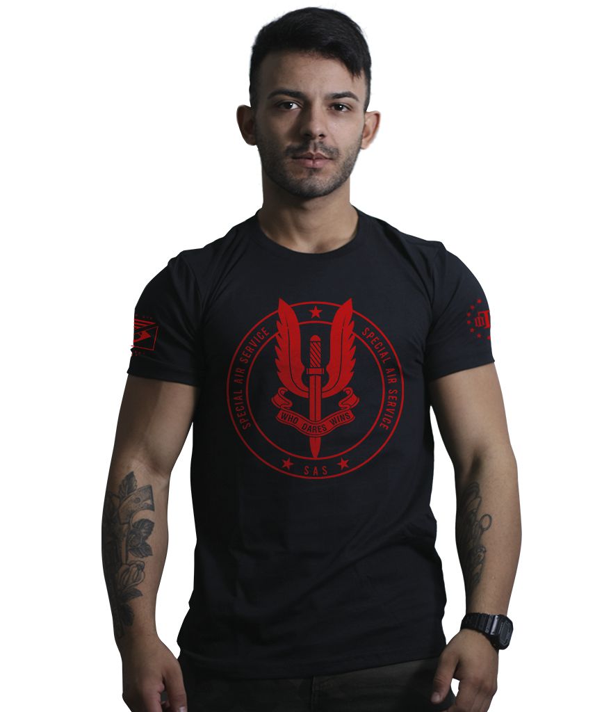 Camiseta Masculina Britânica SAS Special Air Service Team Six Brasil