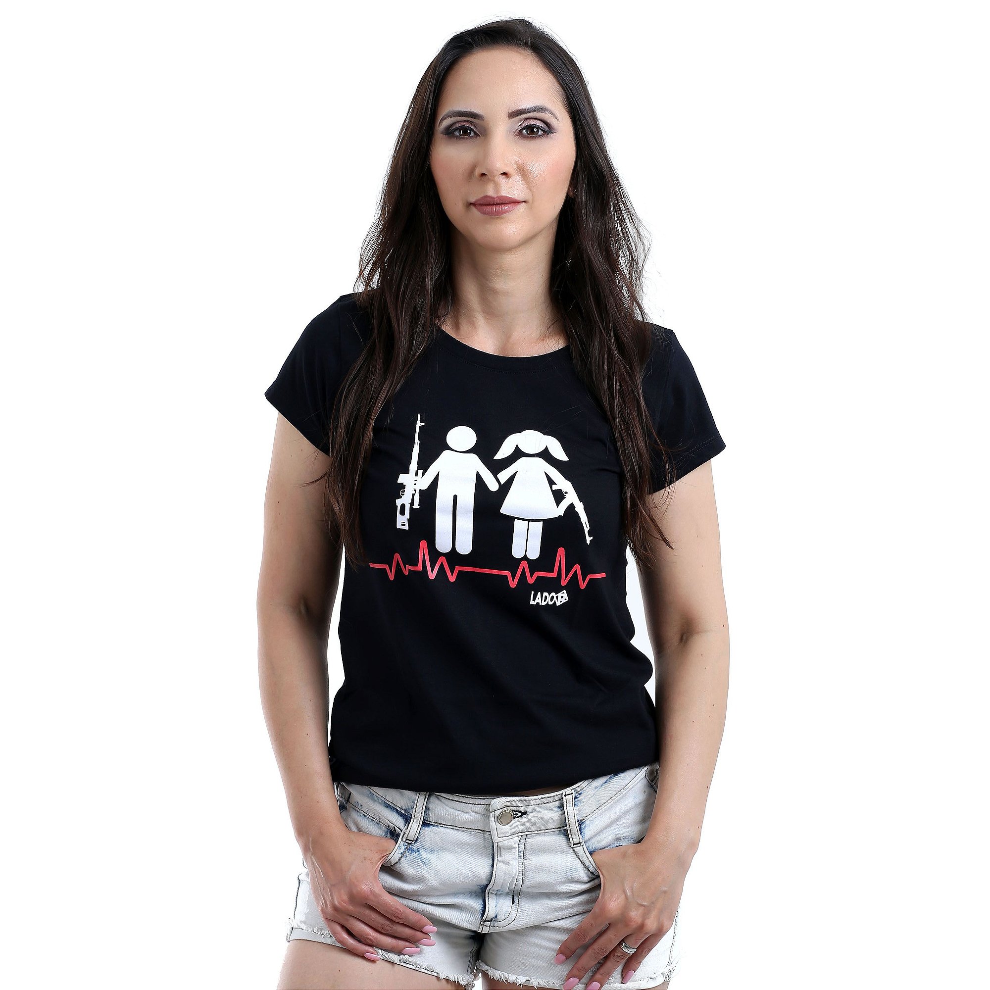 Camiseta Baby Look Feminina Lador Boyfriends Army Team Six Brasil