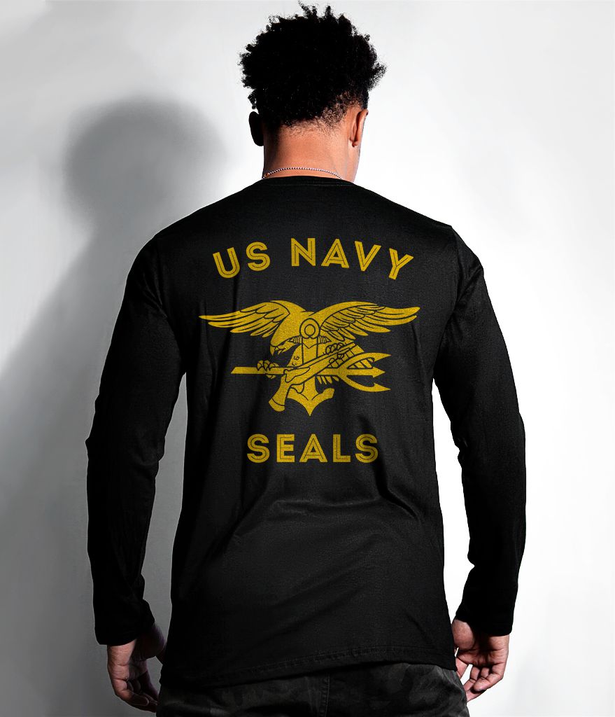 Camiseta Manga Longa original Navy Seals Masculina Team Six Brasil