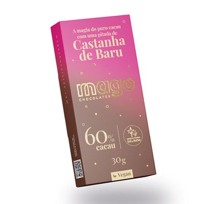 Chocolate Premium com Baru - 60% - 30g