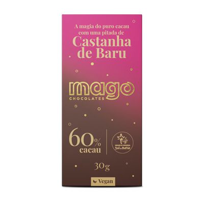 Chocolate Premium com Baru - 60% - 30g