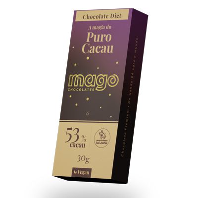 Chocolate Premium Zero Açúcar - 53% - 30g