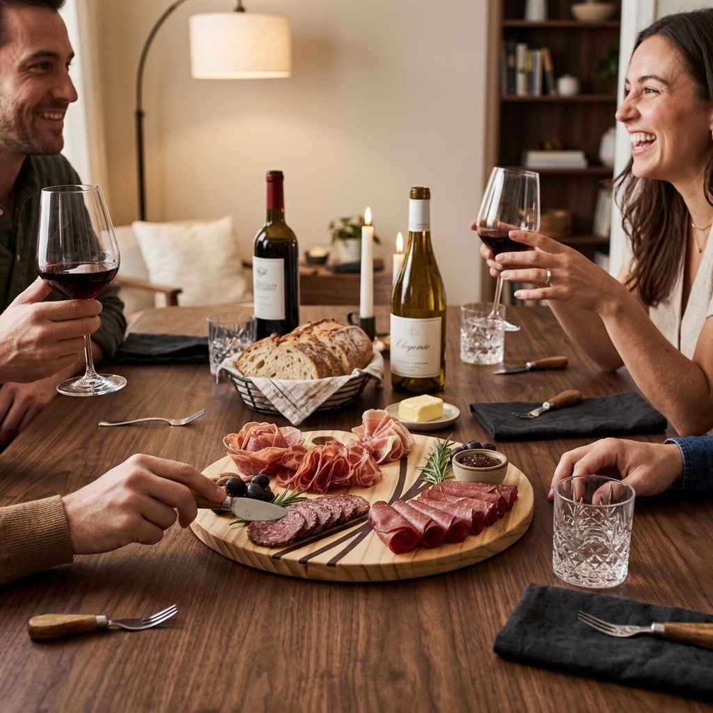 Base Gourmet em Madeira Maciça para Frios - 27 cm