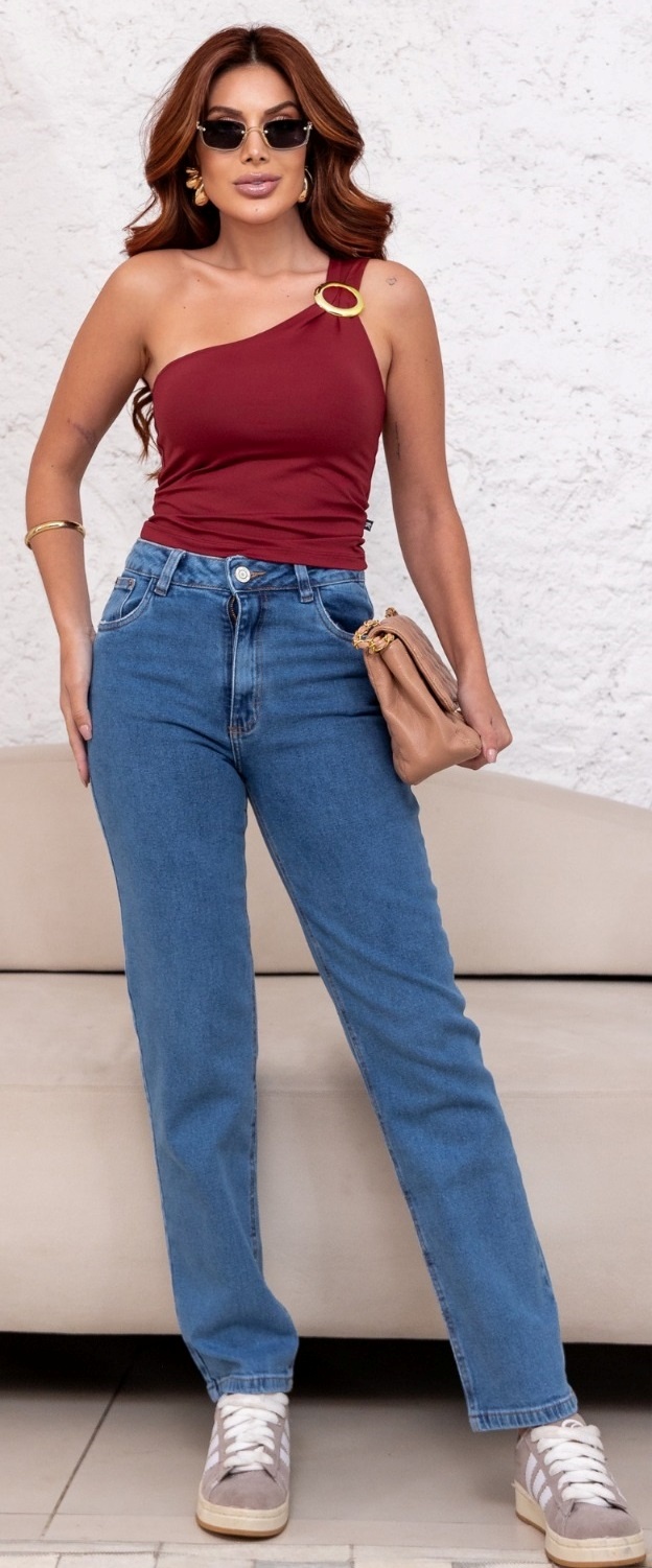 Calça Jeans Mom Feminina Revanche