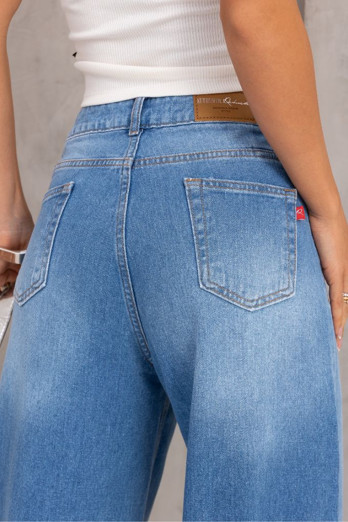 Calça Jeans Pantalona Feminino Revanche