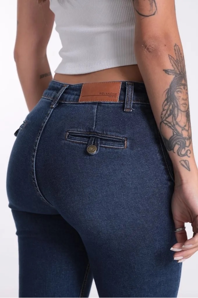 Calça Jeans Flare Bolso Faca Feminino Revanche