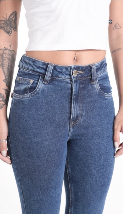 Calça Jeans Skinny Barra Normal Revanche Feminina