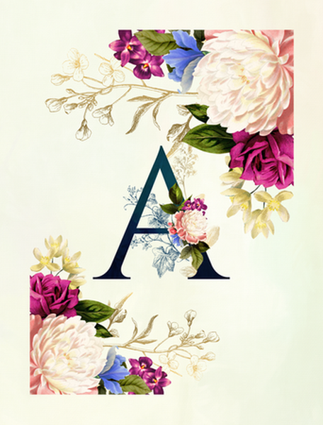 AGENDA ALFABETO FLORAL - Capas variadas