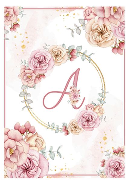 AGENDA ALFABETO FLORAL - Capas variadas
