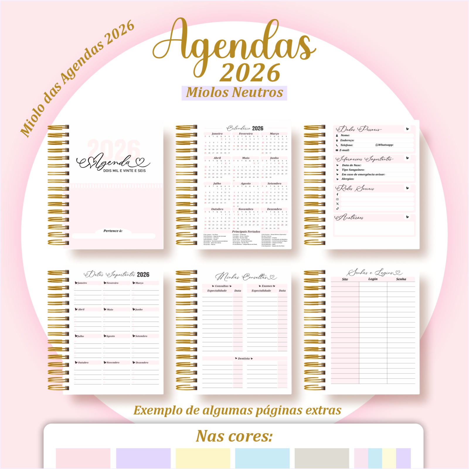 Agenda 2026 - capa Leitura