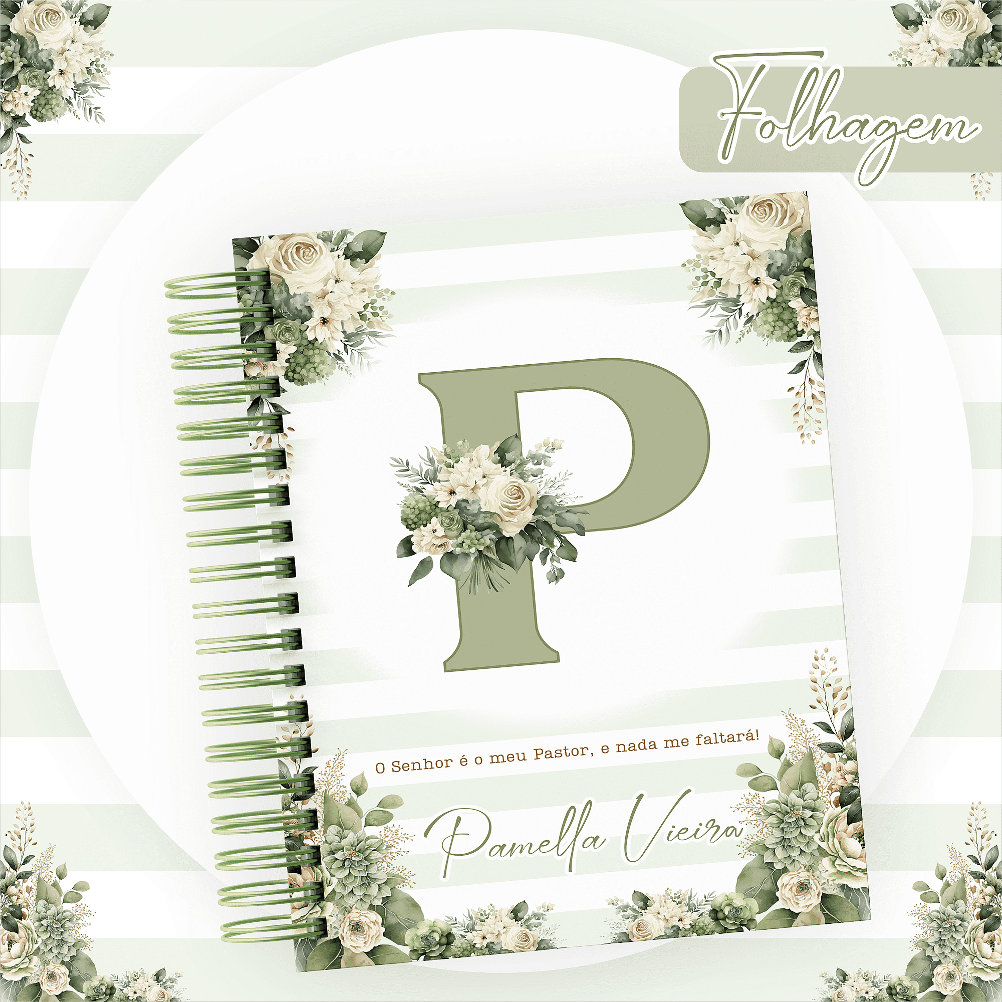AGENDA ALFABETO FOLHAGEM