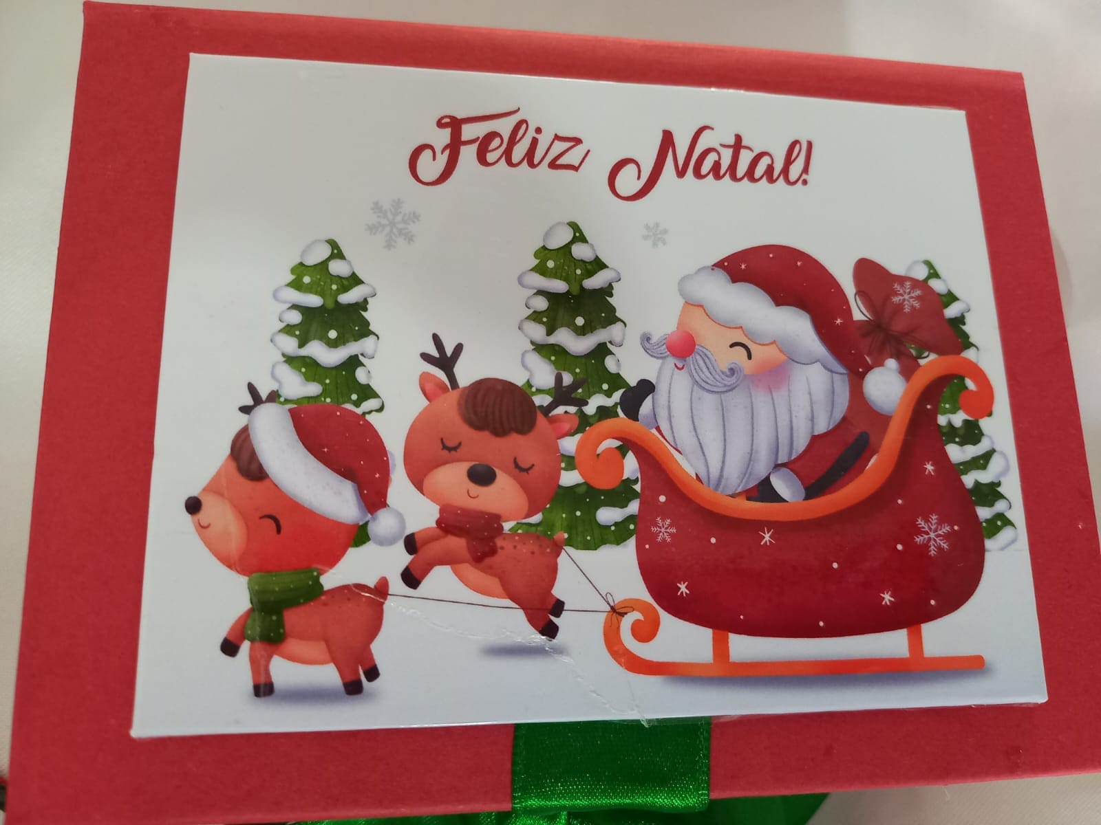 Caixas cartonadas de natal